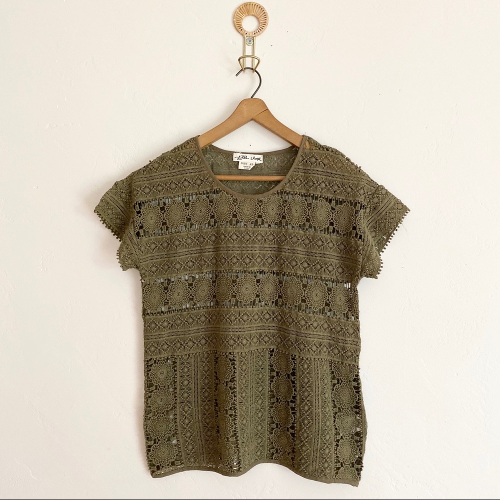 Anthropologie Lace Top by Lili’s Closet